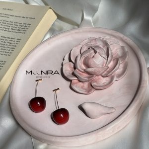 گوشواره طرح گیلاس فانتزی
